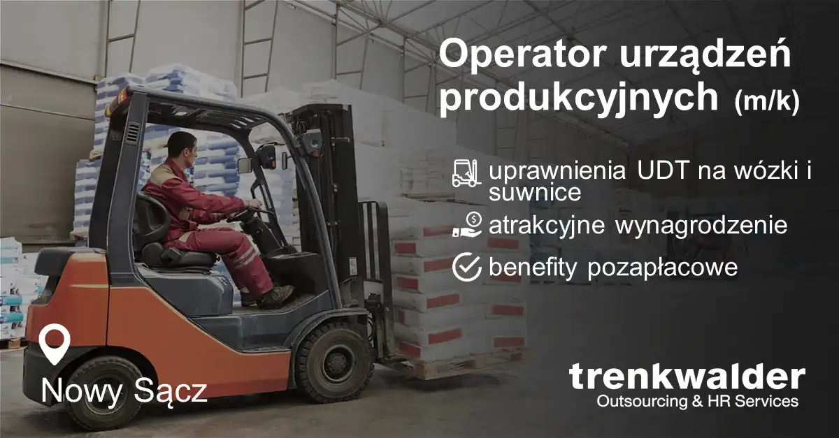 Operator Urządzeń Produkcyjnych