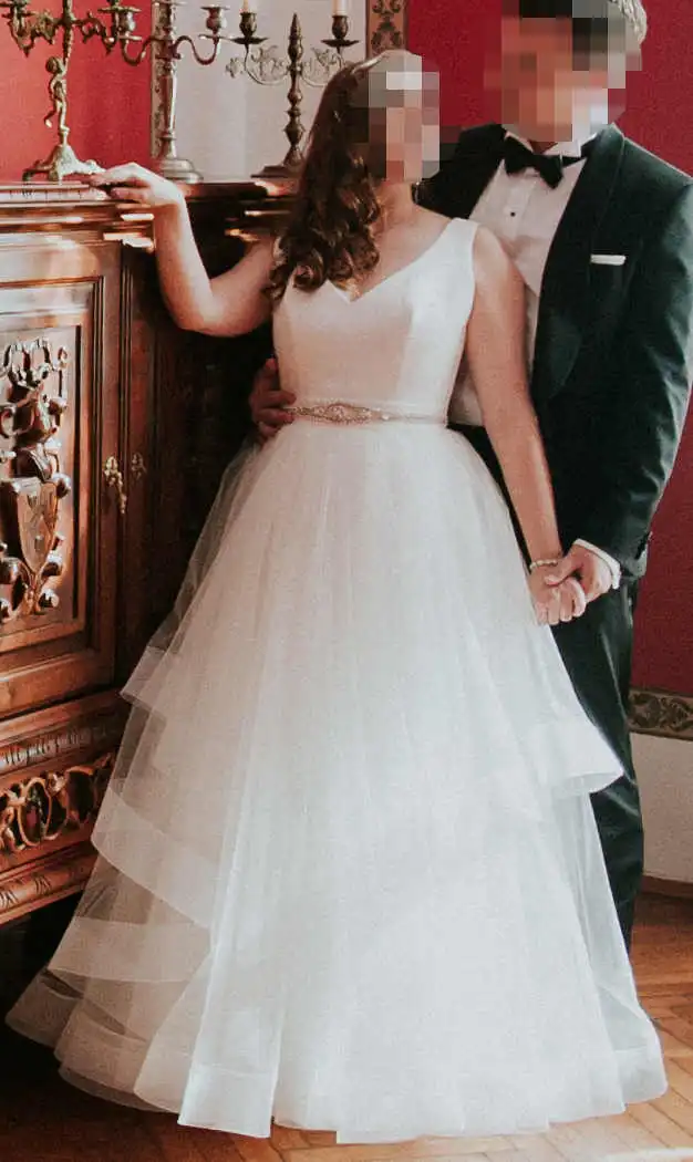 Sprzedam Suknie Ślubną-Welon-Pasek Ozdobny