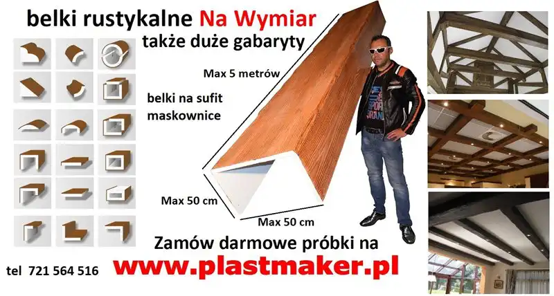 Belki Rustykalne Na Wymiar, Imitacja Drewna